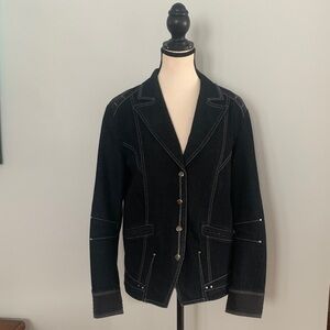 Vintage Denim Blazer, Sz 11
